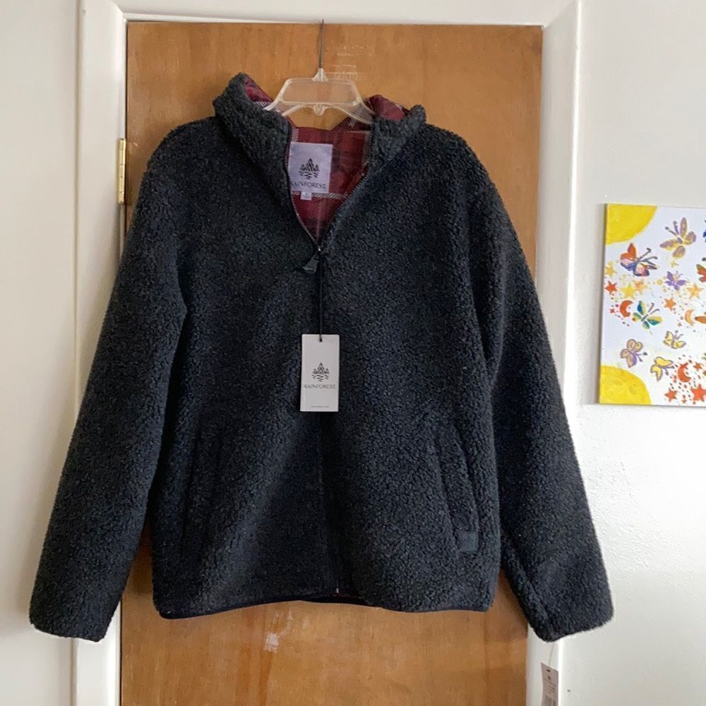 RAINFOREST Faux Sherpa Coat